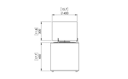 EcoSmart Fire Bioethanol Free Standing Pop 8L