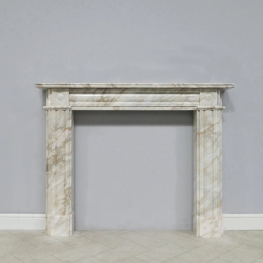 Marble Fireplace Surround - Regency Bullseye Dolomite Gold - Polished