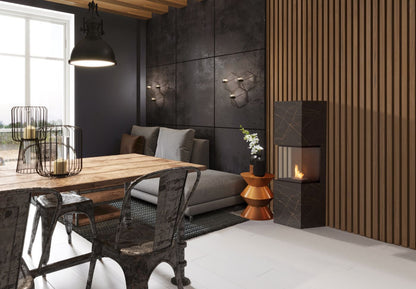 Planika Freestanding Bioethanol Fireplace - Planika Rock Laurent