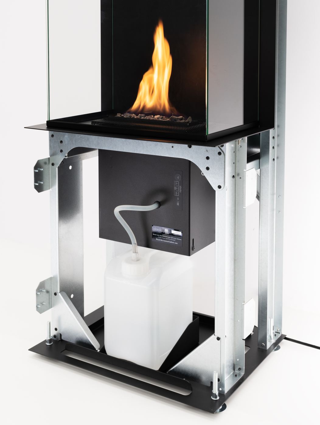 Planika Freestanding Bioethanol Fireplace - Planika Rock Core