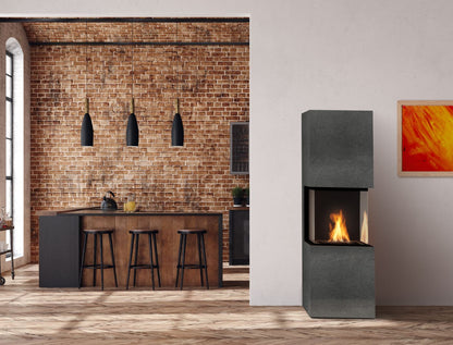 Planika Freestanding Bioethanol Fireplace - Planika Rock Kreta
