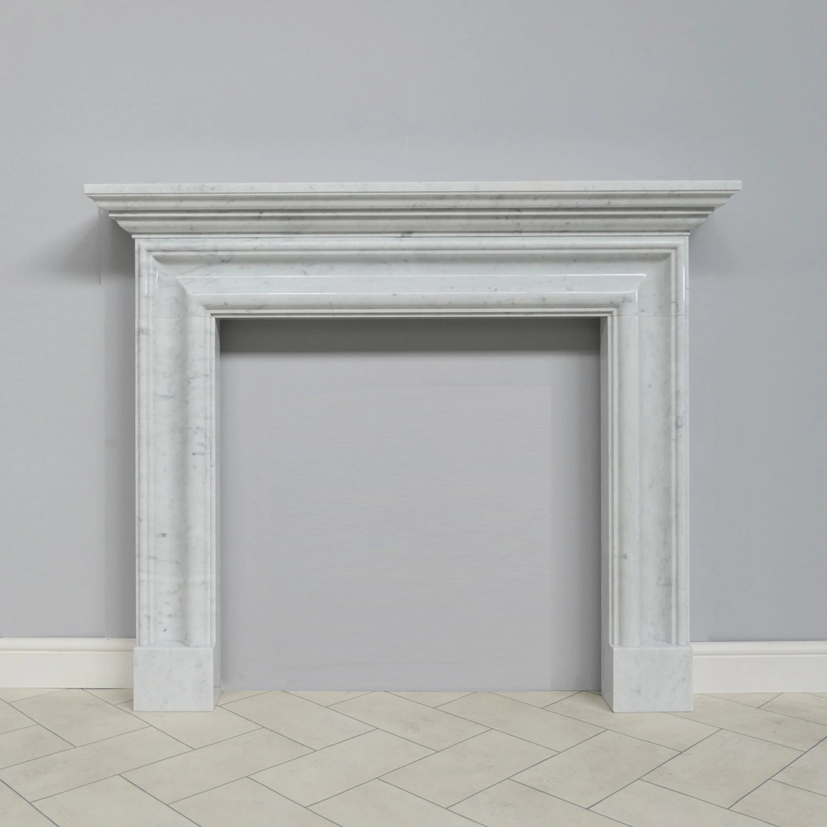 Marble Fireplace Surround - Salisbury Bolection Bianca Carrara - Polished