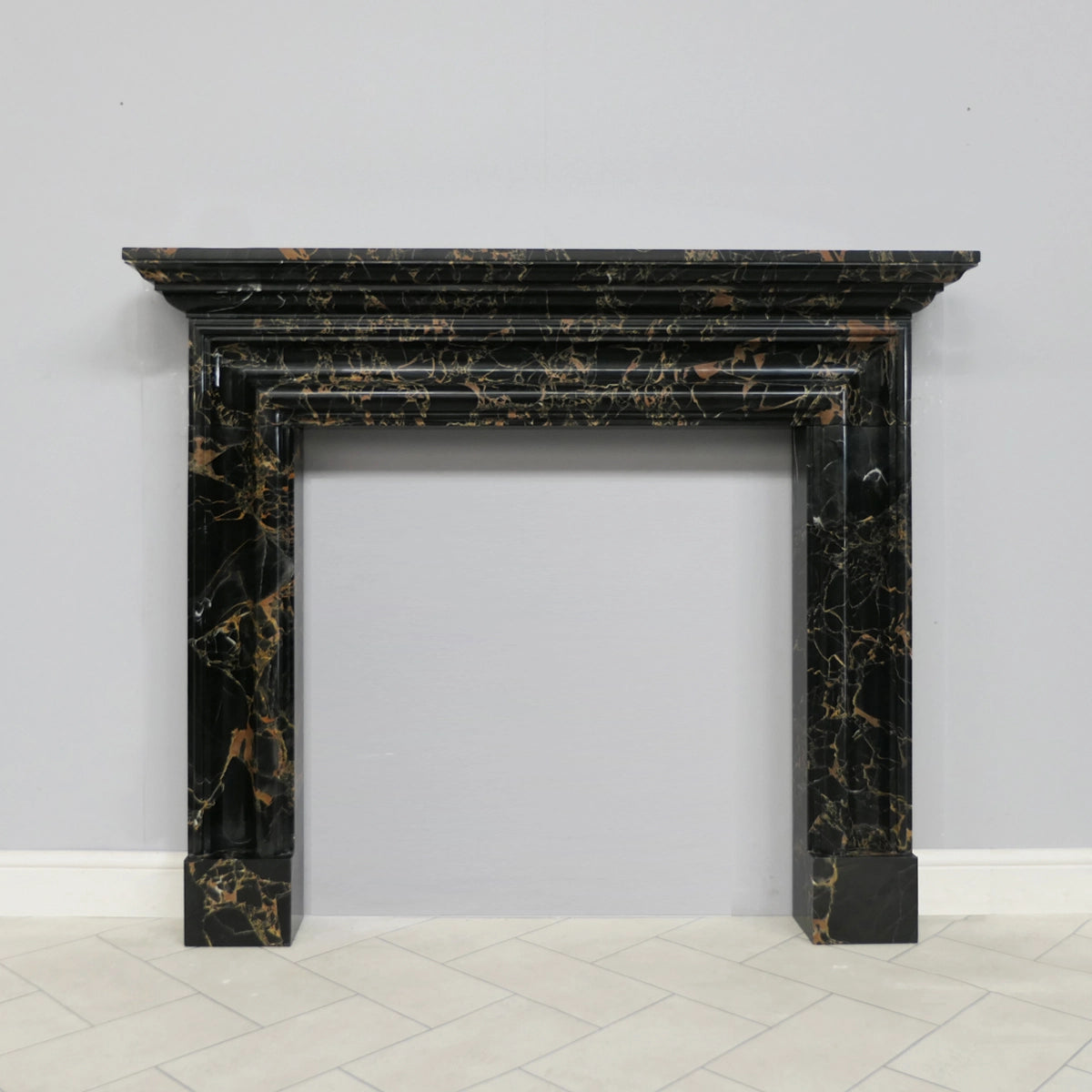 Marble Fireplace Surround - Salisbury Bolection Golden Portoro - Polished