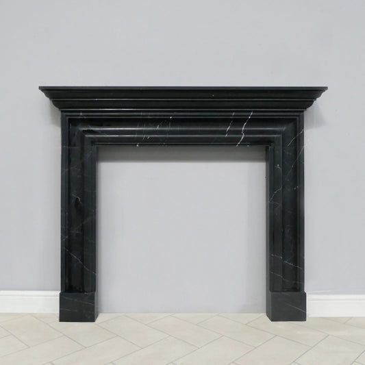 Marble Fireplace Surround - Salisbury Bolection Nero Marquina - Honed