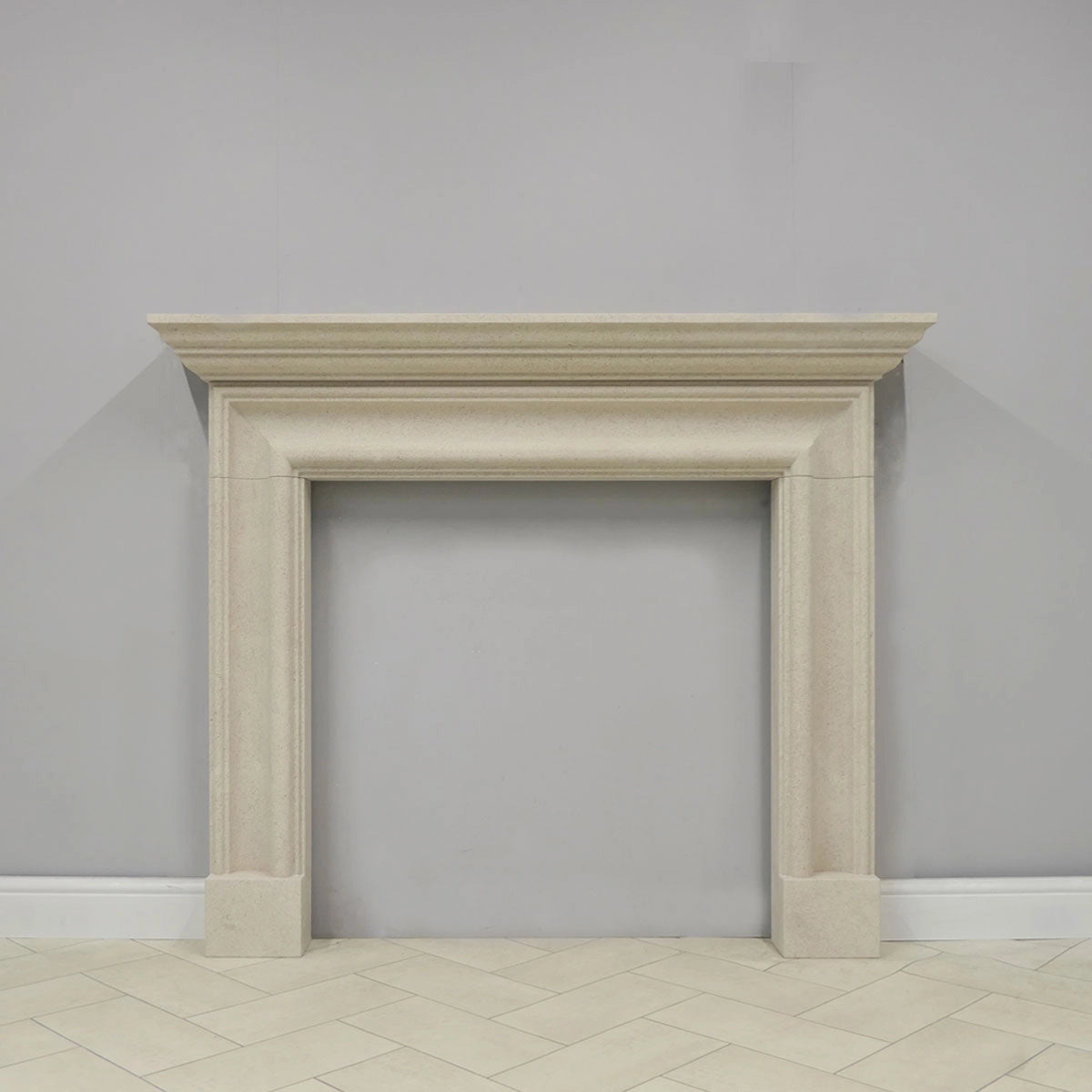 Limestone Fireplace Surround - Salisbury Bolection Montelo Beige Limestone