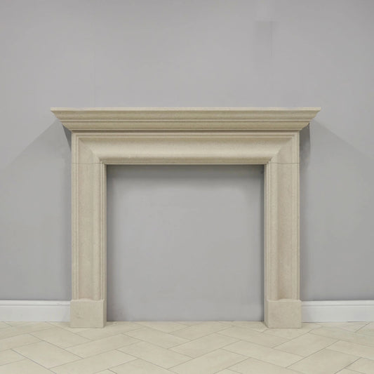 Limestone Fireplace Surround - Salisbury Bolection Montelo Beige Limestone
