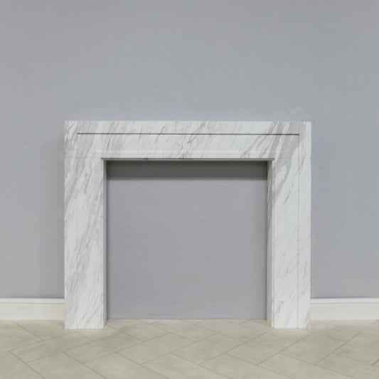 Marble Fireplace Surround - Shoreditch 52" Volakas - Polished