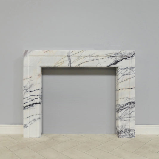Marble Fireplace Surround - Shoreditch 52" Lilac Viola - Polished