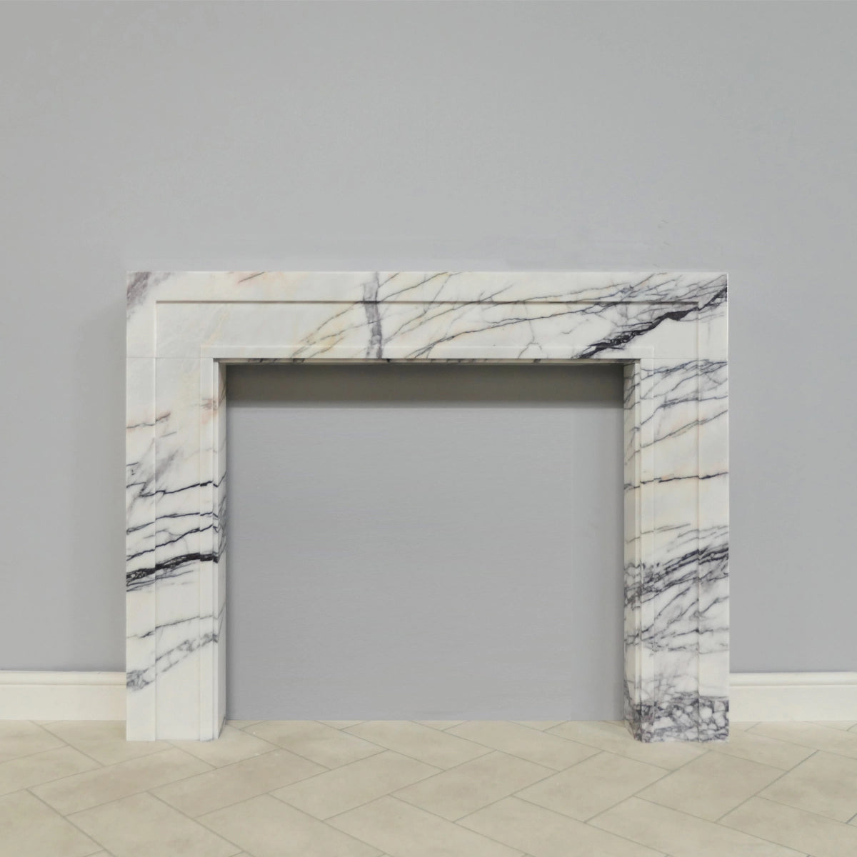 Marble Fireplace Surround - Shoreditch 58" Lilac Viola - Polished