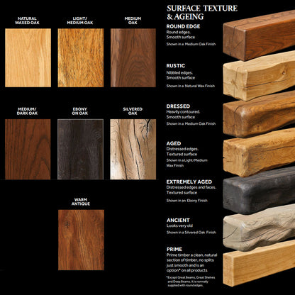 Focus Solid Oak Large Hollow Beam