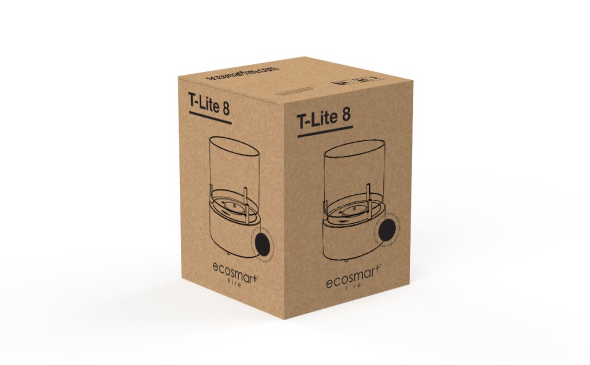 EcoSmart Fire Bioethanol Free Standing T-Lite 8