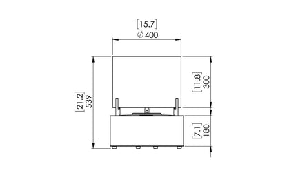 EcoSmart Fire Bioethanol Free Standing T-Lite 8