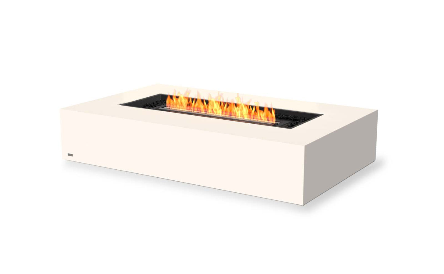 EcoSmart Fire Wharf 65 Bioethanol Fire Pit Table Bone