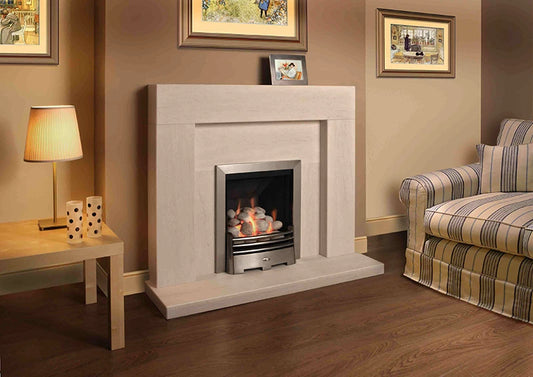 Limestone Fireplace Surround - Ancona Portuguese Limestone