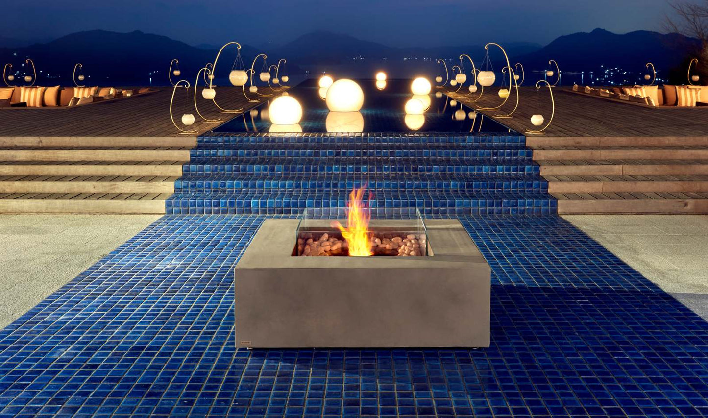 EcoSmart Fire Base 40 Bioethanol Fire Pit Table Bone