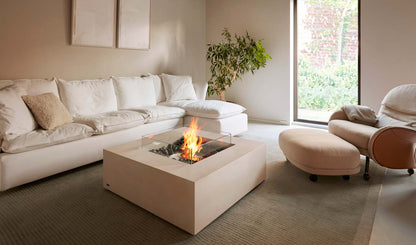 EcoSmart Fire Base 40 Bioethanol Fire Pit Table Bone
