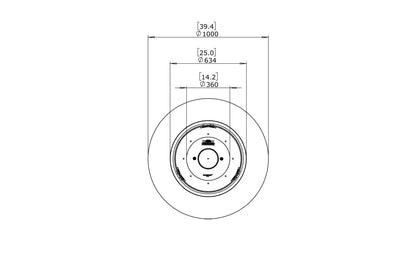 EcoSmart Fire Ark 40 Fire Pit Table Bone