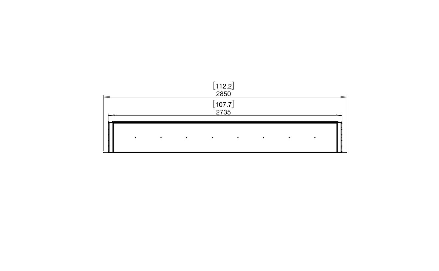 EcoSmart Flex Bioethanol Fireplace 104SS Single Sided Black