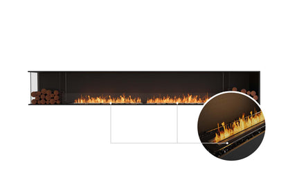 EcoSmart Flex Bioethanol Fireplace 140LC BX2 Left Corner Black