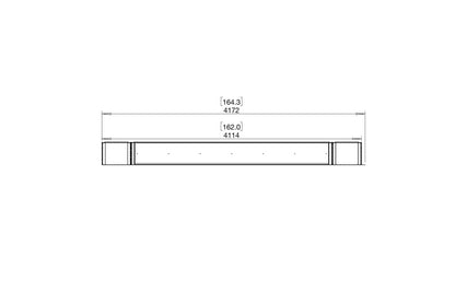 EcoSmart Flex Bioethanol Fireplace 140LC BX2 Left Corner Black