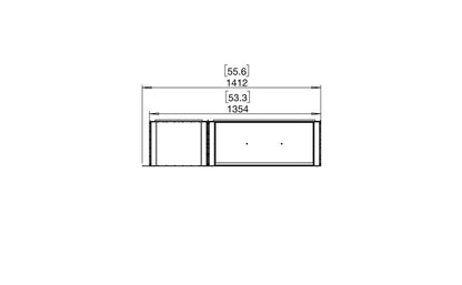 EcoSmart Flex Bioethanol Fireplace 50RC BXL Right Corner Black