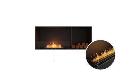 EcoSmart Flex Bioethanol Fireplace 50SS BXR Single Sided Black