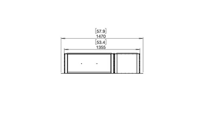 EcoSmart Flex Bioethanol Fireplace 50SS BXR Single Sided Black