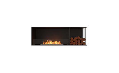 EcoSmart Flex Bioethanol Fireplace 60RC BXR Right Corner Black