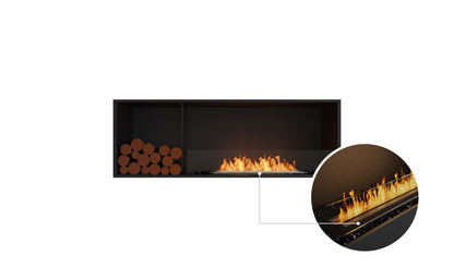 EcoSmart Flex Bioethanol Fireplace 60SS BXL Single Sided Black