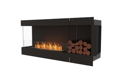 EcoSmart Flex Bioethanol Fireplace 68LC BXR Left Corner Black