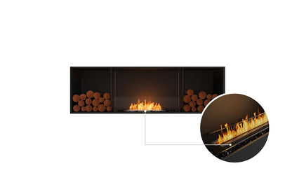 EcoSmart Flex Bioethanol Fireplace 68SS BX2 Single Sided Black