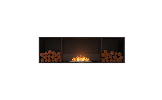 EcoSmart Flex Bioethanol Fireplace 68SS BX2 Single Sided Black