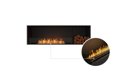 EcoSmart Flex Bioethanol Fireplace 68SS BXR Single Sided Black