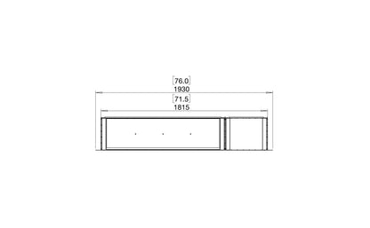 EcoSmart Flex Bioethanol Fireplace 68SS BXR Single Sided Black