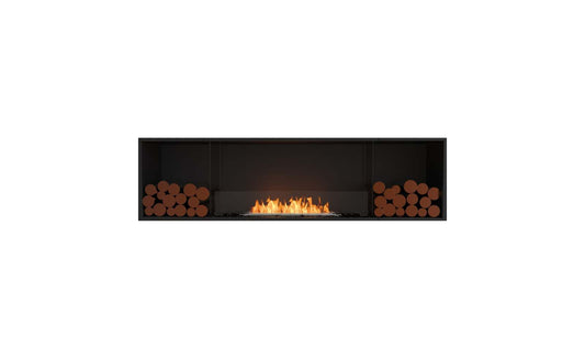 EcoSmart Flex Bioethanol Fireplace 78SS BX2 Single Sided Black