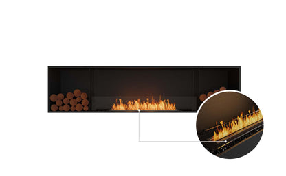 EcoSmart Flex Bioethanol Fireplace 86SS BX2 Single Sided Black