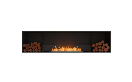 EcoSmart Flex Bioethanol Fireplace 86SS BX2 Single Sided Black