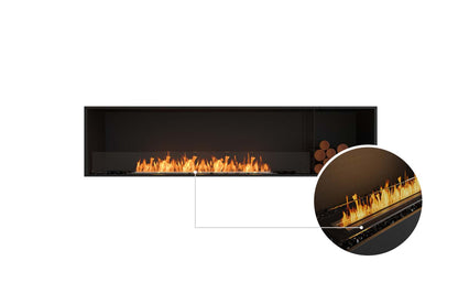 EcoSmart Flex Bioethanol Fireplace 86SS BXR Single Sided Black