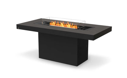 EcoSmart Fire Gin 90 (Bar) Bioethanol Fire Pit Table Graphite