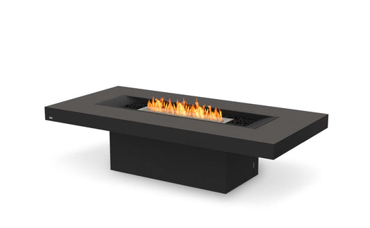 EcoSmart Fire Gin 90 (Chat) Bioethanol Fire Pit Table Graphite