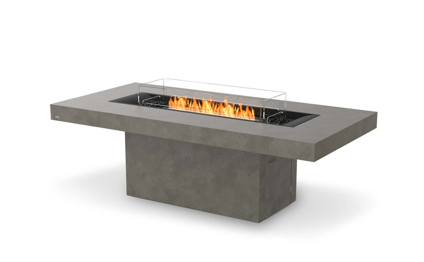 EcoSmart Fire Gin 90 (Dining) Bioethanol Fire Pit Table Natural