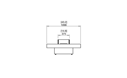 EcoSmart Fire Gin 90 (Low) Bioethanol Fire Pit Table Graphite