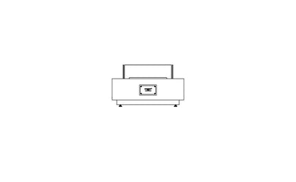 EcoSmart Fire Manhattan 50 Bioethanol Fire Pit Table Graphite