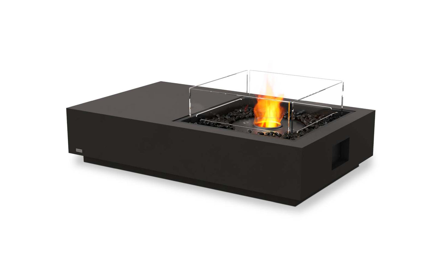 EcoSmart Fire Manhattan 50 Bioethanol Fire Pit Table Graphite