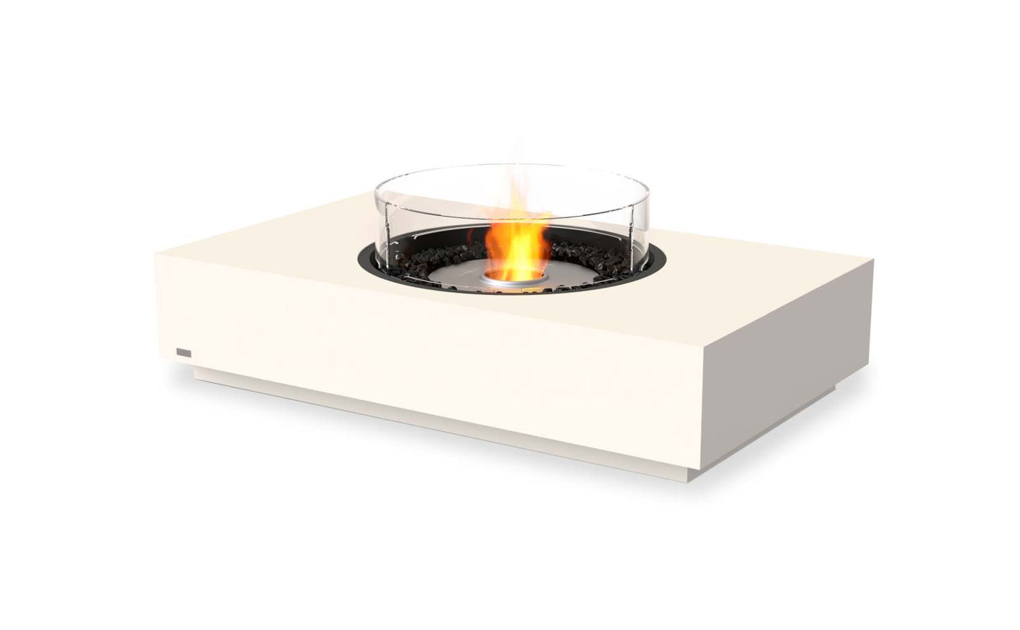EcoSmart Fire Martini 50 Bioethanol Fire Pit Table Bone