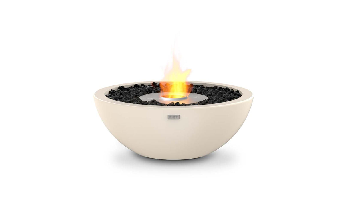 EcoSmart Fire Mix 600 Bioethanol Fire Pit Bowl Bone