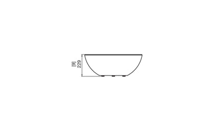 EcoSmart Fire Mix 600 Bioethanol Fire Pit Bowl Bone