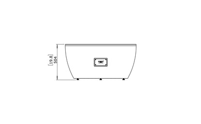EcoSmart Fire Pod 40 Bioethanol Fire Pit Bowl Graphite