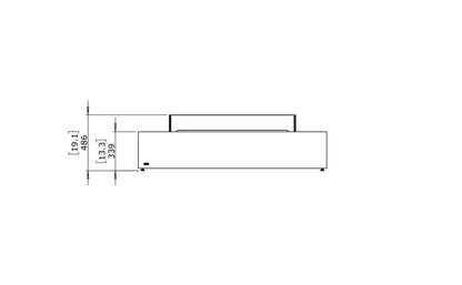 EcoSmart Fire Wharf 65 Bioethanol Fire Pit Table Bone