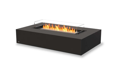 EcoSmart Fire Wharf 65 Bioethanol Fire Pit Table Graphite